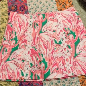 Lilly Pulitzer flamingo skort Size 6